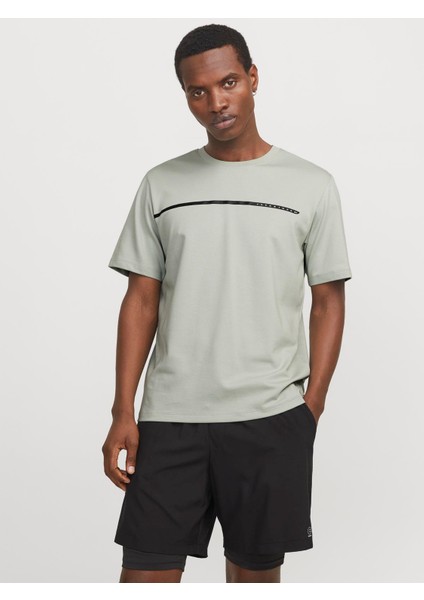 Jcofusıon Full Brandıng Tee Ss Crew Noos Aqua Gray