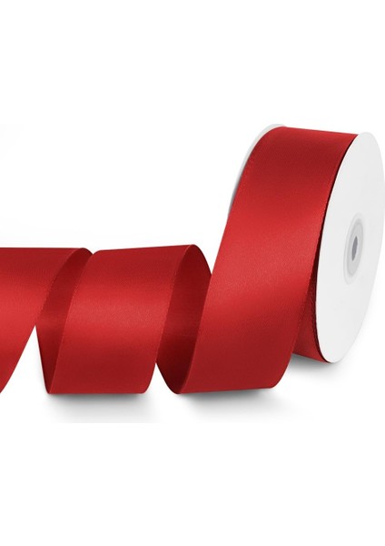 Kırmızı Saten Kurdele 4 cm 10 Metre