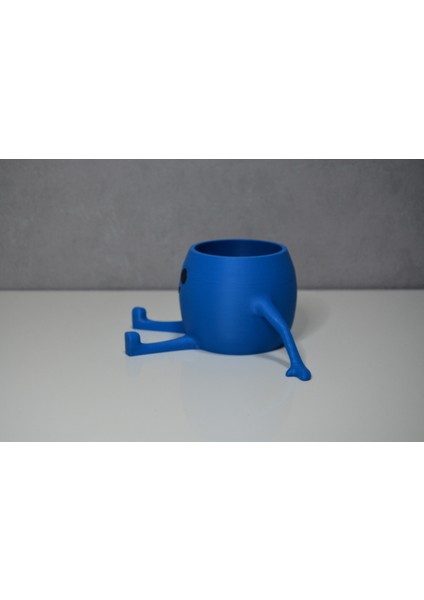 3D Oturan Mini Saksı Mavi indirimleri