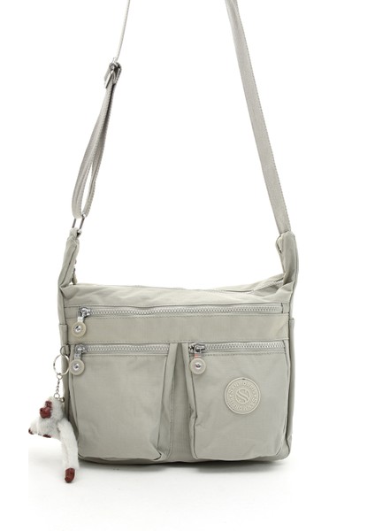 Kadın Büyük Boy Bölmeli Suya Dayanıklı Krinkıl Kumaş Omuz Çantası fırsatları