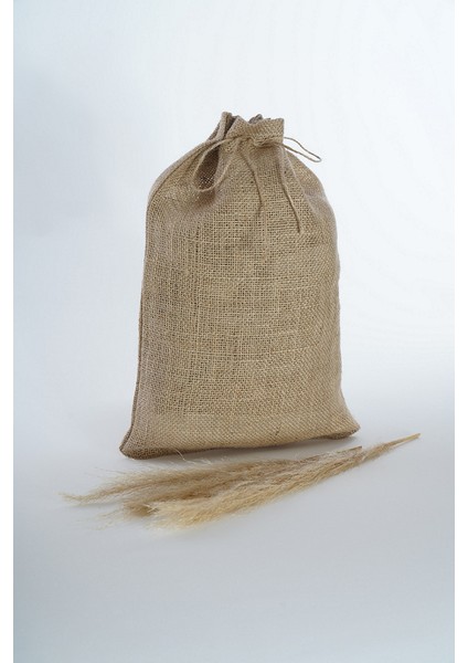 1 Adet Doğal Jüt Torba 35 x 40 cm En x Boy Büzgülü Jut Kese Doğal Ambalaj Paketleme Bayram Şekeri Torbası Hasır Torba Yılbaşı Hediye Paketi Nikah Şekeri Hediye Vegan Para Kesesi Istanbul Sandalet