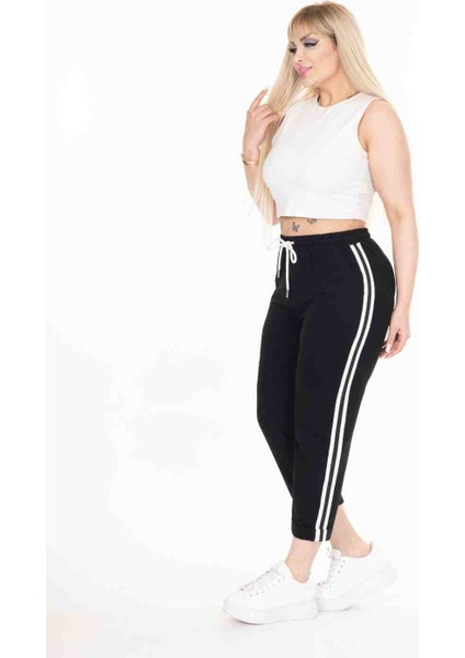 Yanı Şeritli Eşofman Kapri