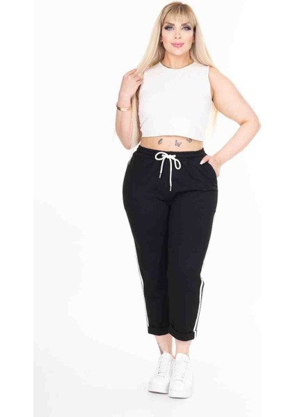 Yanı Şeritli Eşofman Kapri modelleri