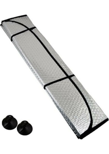 Spigen Kalın Katlanabilir Dışı Metalize Arası Balonlu Ön Cam Oto Araba Güneşliği Güneşlik 130X60CM