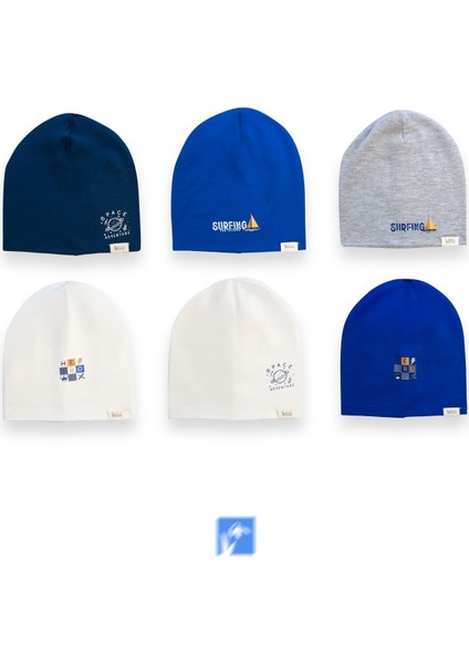 Cotton Çift Kat Erkek Çocuk Penye Bere ( 4-8 Yaş ) modelleri