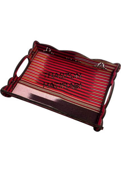 Trabzon Yazili Kesan Kapli Tepsi