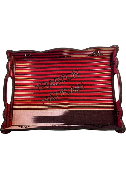 Trabzon Yazili Kesan Kapli Tepsi modelleri