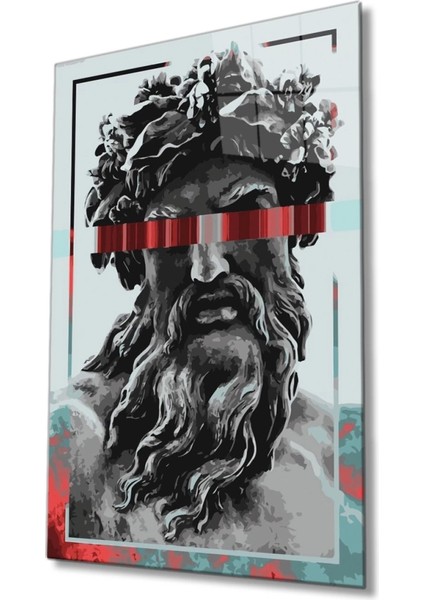 Heykel Zeus Cam Tablo, Ev ve Ofis Duvar Dekoru