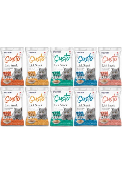 Gusto Karışık Sıvı Kedi Ödül Maması 15GR 4'lü - 10 Adet