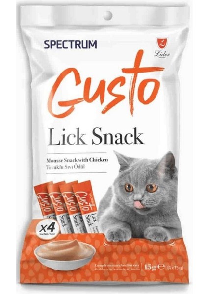 Gusto Karışık Sıvı Kedi Ödül Maması 15GR 4'lü - 10 Adet indirimleri