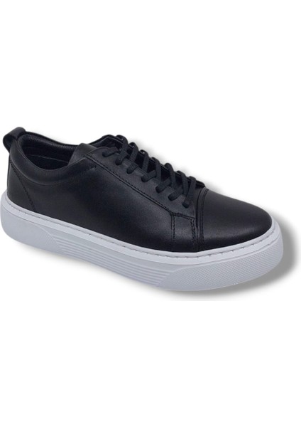 230 Erkek Siyah Bağcıklı Hakiki Deri Casual Ayakkabı fırsatları