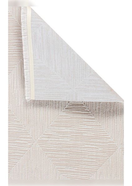 Halı Lima 6241 Krem Yumuşak Dokulu Spor Tarz Lazer Kesim Makine Dokuması Halı fırsatları