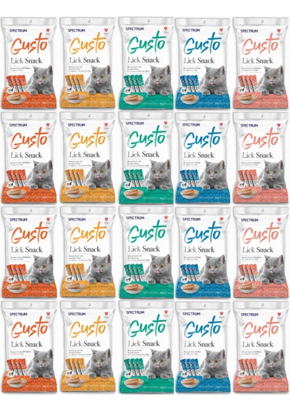 Gusto Karışık Sıvı Kedi Ödül Maması 15GR (4'lü) - 20 Adet