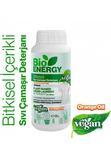 Bioenergy Bitkisel Çamaşır Deterjanı 500 ml x 3