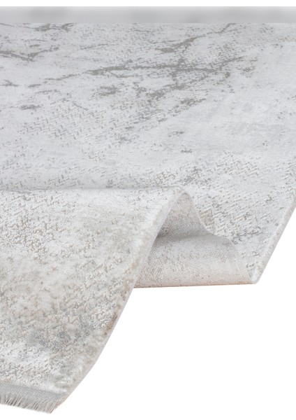 Halı Lima 6251 Gri Yumuşak Dokulu Spor Tarz Lazer Kesim Makine Dokuması Halı