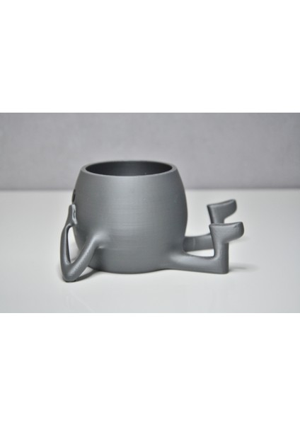 3D Neşeli Mini Saksı - Gümüş fırsatları