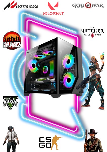 Ryzen 5 5600-16 GB RAM-512 GB M2 Ssd-Rtx 4060-AKVARYUM Kasa