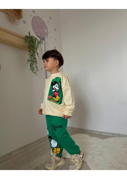 Erkek Çocuk Mickey Mouse Desenli Alt-Üst Takım