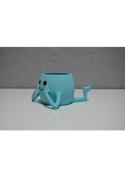 3D Neşeli Mini Saksı Turkuaz fiyatları