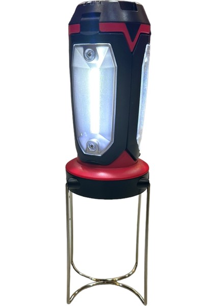 Powermaster MX-8801 3xcob Led+ 3W LED Çok Fonksiyonlu Çalışma - Kamp Lambası