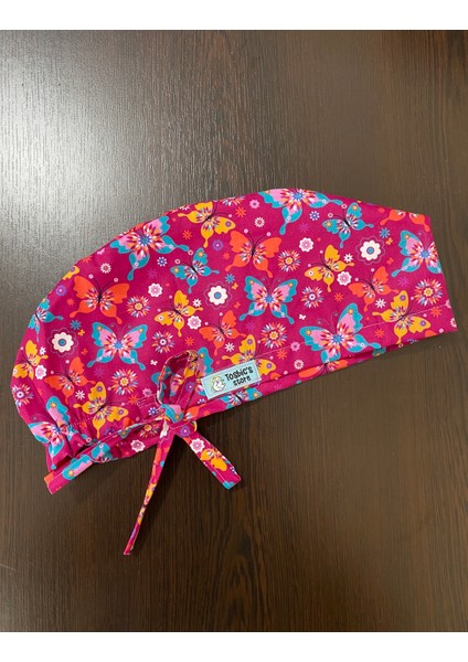 Kelebek Motifleri Cerrahi Bone (Ithal Kumaş)