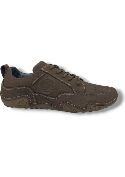 246-325 Erkek Bağcıklı Nubuk Deri Casual Ayakkabı