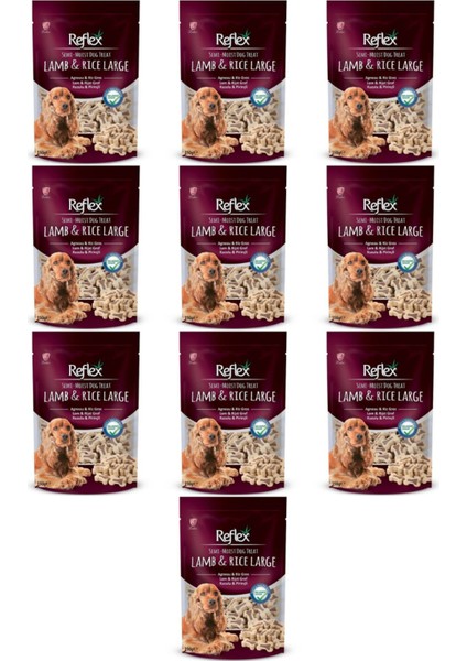 Kuzulu Ve Pirinçli Yarı Yumuşak Köpek Ödül Maması 150gr - 10 Adet