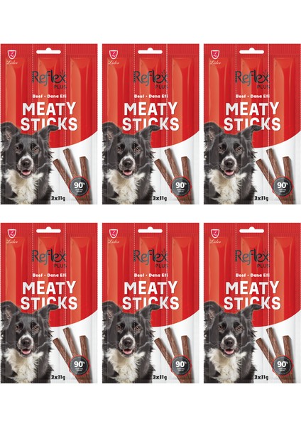 Dana Etli Çubuk Yetişkin Köpek Ödül Maması Meaty Sticks 3x11gr - 6 Adet