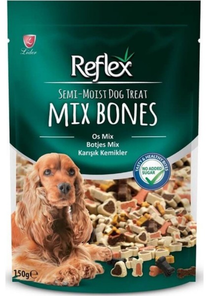 Karışık Kemikler Yarı Yumuşak Köpek Ödül Maması 150gr - 10 Adet