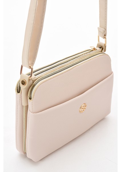 Kadın Ayarlanabilir Çapraz Askılı 4 Bölmeli ve Metal Fermuarlı Omuz Çantası fırsatları