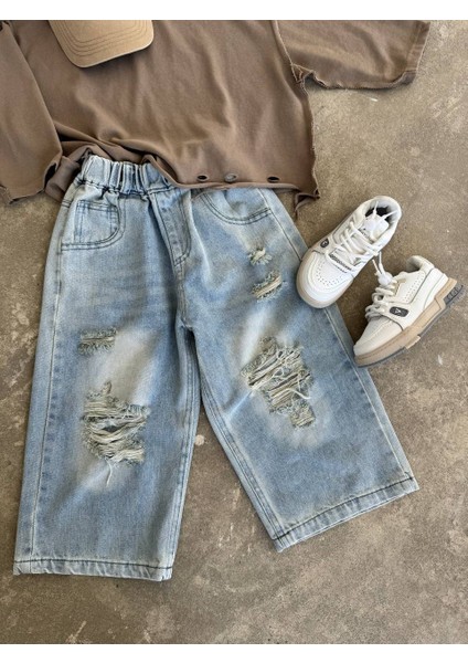 Unisex 4 Mevsimlik Yırtmaçlı Kot Denim fiyatları