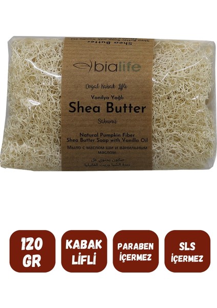 Doğal Kabak Lifli Vanilya - Shea Butter Özlü Doğal Sabun 120 gr fiyatları