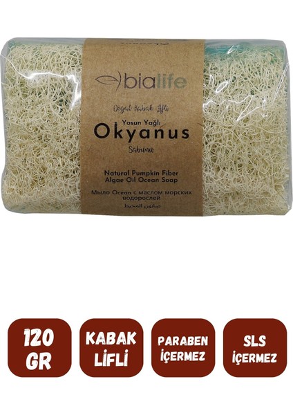 Doğal Kabak Lifli Okyanus Özlü Doğal Sabun 120 gr fiyatları