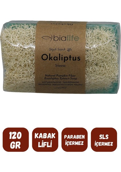 Doğal Kabak Lifli Okaliptus Özlü Doğal Sabun 120 gr fiyatları
