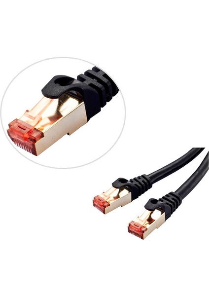 20 Metre Cat7 Patch Kablo Cat 7 Stp Ethernet Kablosu 10GBPS Internet 600 Mhz Band Genişliği