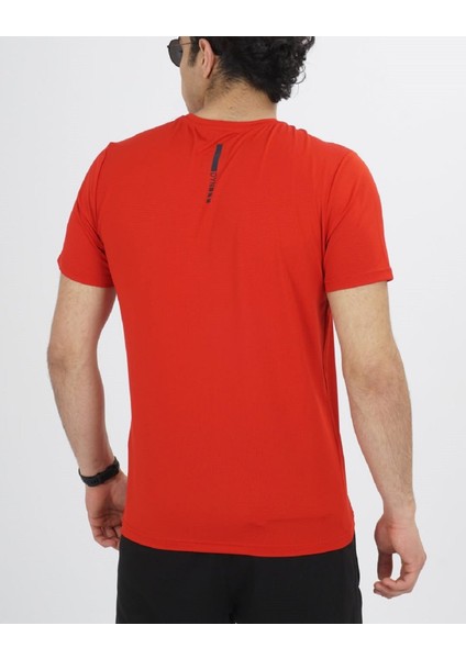Erkek Bisiklet Yaka Likralı Esnek Çabuk Kuruyan T-Shirt