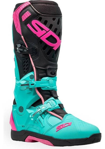 Crossaır Mınt Black Pınk Motosiklet Botları Hafif Yapı ve Yüksek Koruma ile