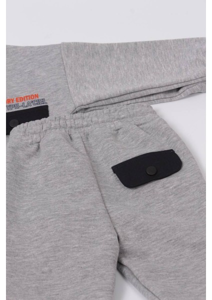 La’ciel Paris Gri Sloganlı Takım indirimleri