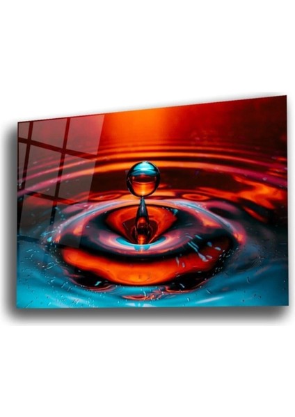 Su Damlası Cam Tablo Duvar Dekarasyonu modelleri