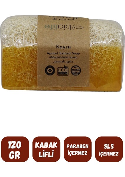 Doğal Kabak Lifli Kayısı Özlü Doğal Sabun 120 gr modelleri