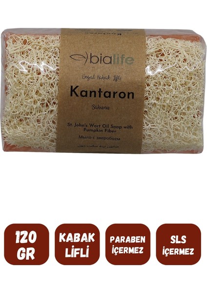 Doğal Kabak Lifli Kantaron Özlü Doğal Sabun 120 gr fiyatları