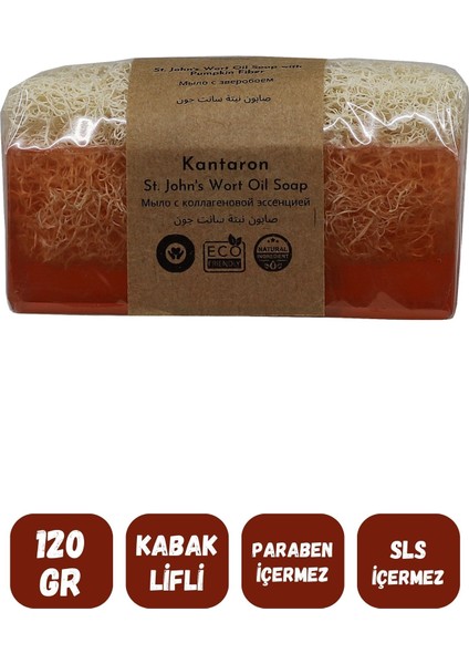 Doğal Kabak Lifli Kantaron Özlü Doğal Sabun 120 gr modelleri
