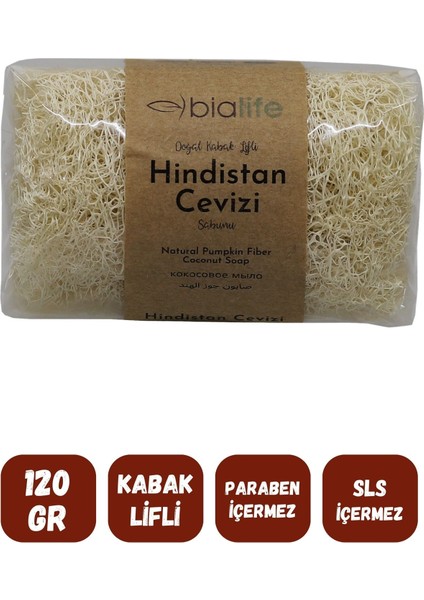 Doğal Kabak Lifli Hindistan Cevizi Özlü Doğal Sabun 120 gr fiyatları