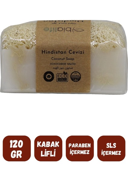 Doğal Kabak Lifli Hindistan Cevizi Özlü Doğal Sabun 120 gr modelleri