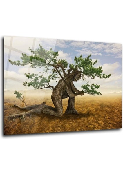 Soyut Ağaç Cam Tablo Duvar Dekarasyonu fırsatları