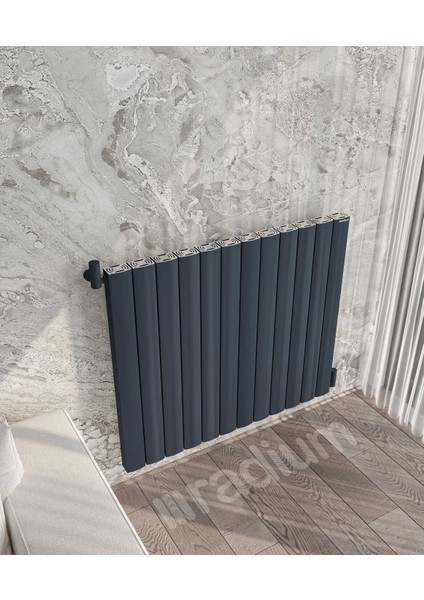 Alüminyum Radyatör 600X920 mm Manolya Antrasit