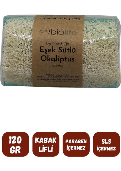Doğal Kabak Lifli Okaliptus & Eşek Sütü Özlü Doğal Sabun 120 gr fiyatları