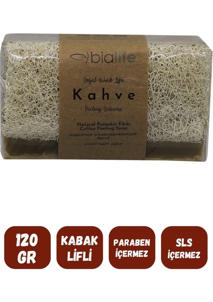 Doğal Kabak Lifli Kahve Özlü Doğal Sabun 120 gr fiyatları