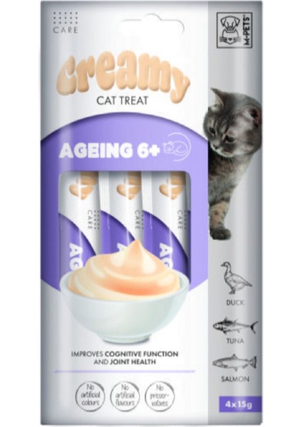 Ageing 6+ Fonksiyonel Creamy Kedi Ödülü 4x15gr