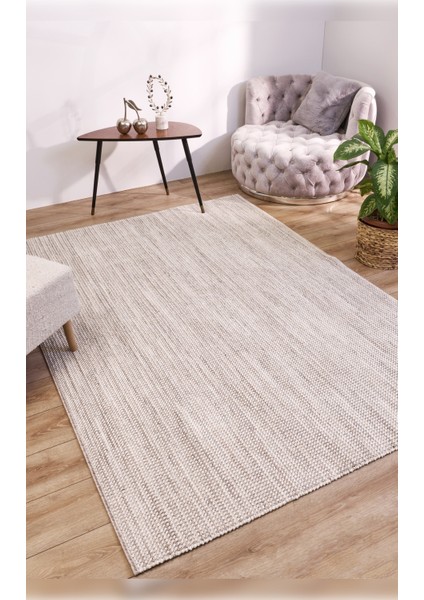 Halı Gala 2201 Gri Yumuşak Dokulu Modern Spor Desenli Bukle Halı